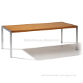 VT7012 factory direct good price solid wood top with metal leg trade assurance customized square office tea desk